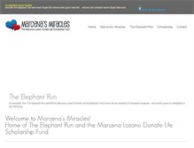 Tablet Screenshot of marcenasmiracles.com